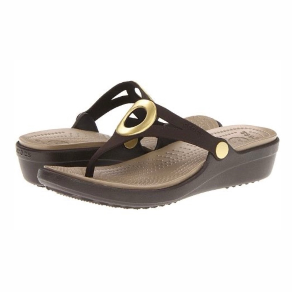 sanrah diamante wedge flip